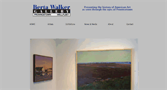 Desktop Screenshot of bertawalkergallery.com